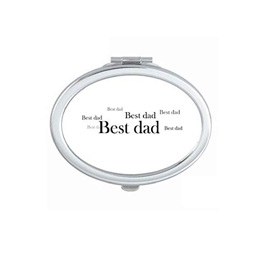 Best Dad Festival Quote Art Deco Presente Moda Espelho Portátil Dobra Maquia