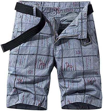 Shorts masculinos Multi Pocket Camar Classic Relaxed Fit Cargo calça curta Sobra de pesca Caminhada de algodão ao ar livre