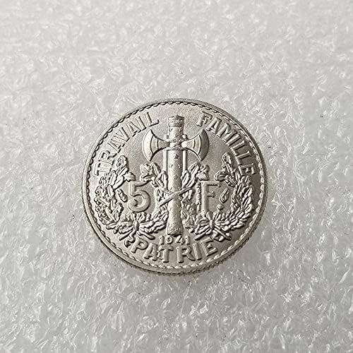 Crafts antigos 1941 Coleção de moedas francesas Coin Comemoration Coin
