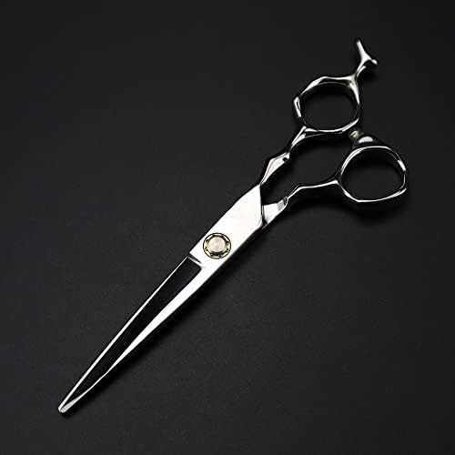 Tesoura de corte de cabelo, 6 polegadas Profissional Japão 440c Rolução de aço tesoura de tesoura de tesoura de tesoura