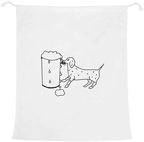 Azeeda 'cachorro bebendo cerveja' Lavanderia/Saco de Lavagem/Armazenamento