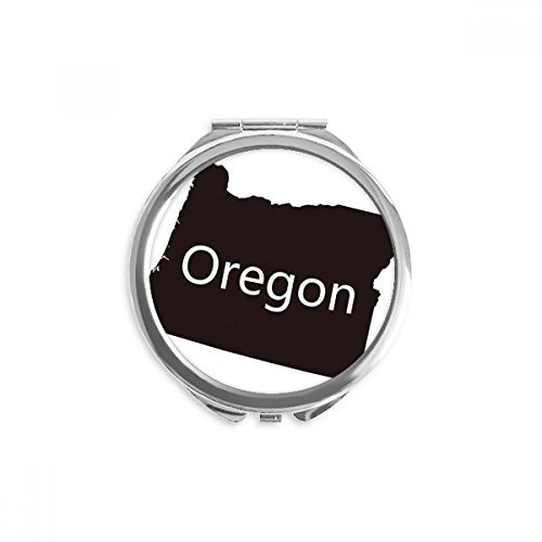 Oregon The United States of America Map Mão compacto espelho redondo vidro portátil de bolso