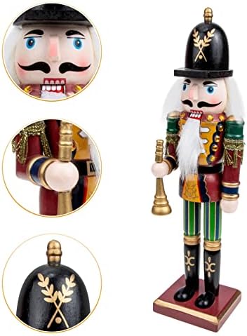 Didiseaon Nutcrackers Christmas Wooden Christmas Nutcracker Figuras Decorações Decorações Decracker Soldado Estátua Ornamentos