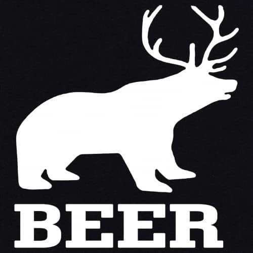Urso + cerveja de veado engraçado t-shirt bar de pub de festa de festa de festa masculina