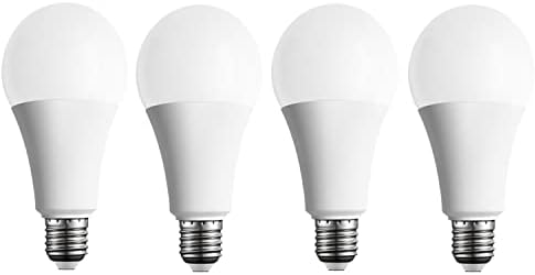 Lâmpadas de 3 vias lâmpadas LED 50 100 150 watt branco macio 3000k equivalente, 5/10/15w lâmpadas de três maneiras de lâmpadas A19 e26 base, 700 1400 2100 lumens 4 pacote