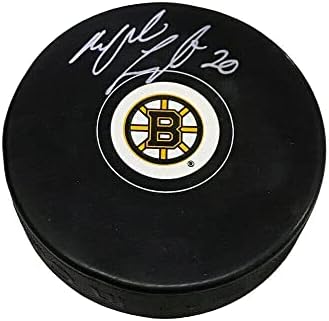 Martin Lapointe assinou Boston Bruins Puck - Pucks autografados da NHL