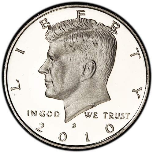 2010 S Silver Proof Kennedy Half Dollar Choice Uncirculated Us Mint