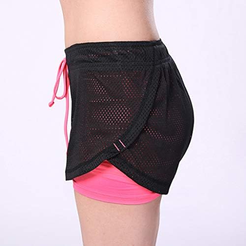 Topunder Sports Shorts Feminino Feminino Anti esvaziado Calças curtas Fitness ao ar livre