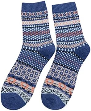 De meias 5 calor feminino outono e pares de inverno onda meias espessadas meias de compressão para mulheres