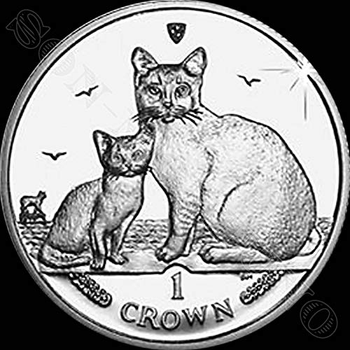 2008 Burmilla Cat Coin - Cupro Nickel 1 Crown Moed