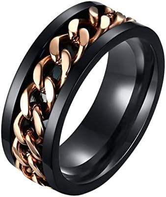 Anel de titânio simples, anel de aço de titânio e um desenho animado feminino de jóias fofas anel de jóias do coração do dedo do pé