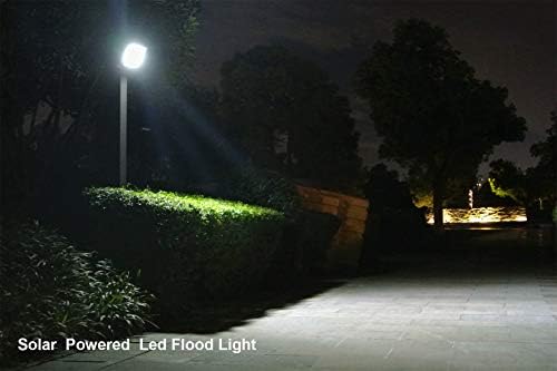 Luzes de inundação solares de solar LED 120 LED, luz à prova d'água ao ar livre Luzes de segurança de fundição de alumínio para