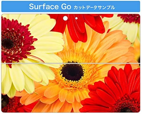 capa de decalque igsticker para o Microsoft Surface Go/Go 2 Ultra Thin Protective Body Skins 000990 Flor Gerbera