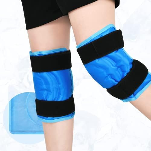 Pacote de gelo do joelho para lesões, gel de joelho gelado com compressão a frio para alívio da dor no joelho, artrite, tendinite,
