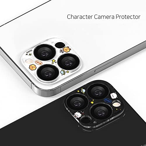 Protetor de lente da câmera Minini BT21 Compatível com iPhone 14 Pro / 14 Pro Max, hd tampa traseira de vidro temperado com temperamento claro, instalação ultrafina e fácil
