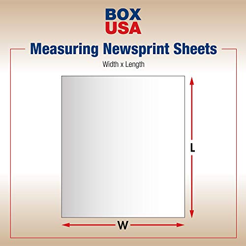 Folhas de papel de embalagem de papel de papel dos EUA, largura de 20 comprimento x 15, reciclado, caso de 2400, branco, ótimo