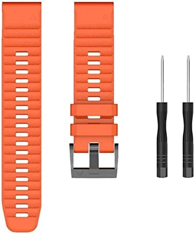 GQMYOK 26 mm 22mm Watch Watch Band para Garmin Fenix ​​7 7x 6x 6Pro relógio Silicone Easy Fit Wrist Strap for fenix 5x 5 3 3hr 935 945