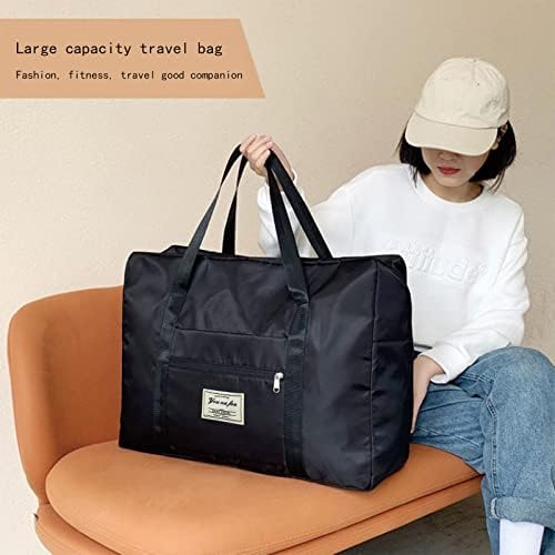 Bolsa de mochila compactável para viagem, bolsa dobrável Duffle para viagem Tote Carry On Baga Sport Duffle DuffleNender durante a noite para mulheres e meninas #