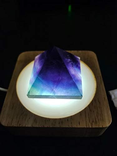 LGW Crystal Natural Arco -íris Fluorite Pirâmide Quartzo Cura Meditação de Pedra Reiki Decoração de Decoração