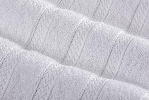 Halley Decorative Turkish Hand Toalhas, 4 peças - Altamente absorvente e resistente ao tecido resistente ao desbotamento,