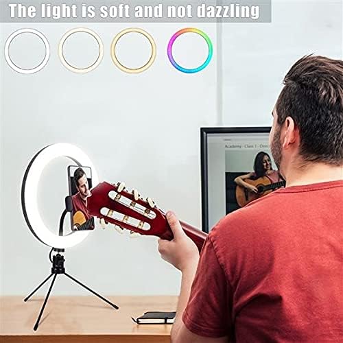 10 polegadas RGB LED Ring Light 3 Modos Selfie preenche a luz 2800-6500K controle remoto com suporte de telefone do suporte do tripé