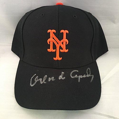 Orlando Cepeda assinou autografou o New York Giants Baseball Hat Cap PSA DNA COA - Chapéus autografados