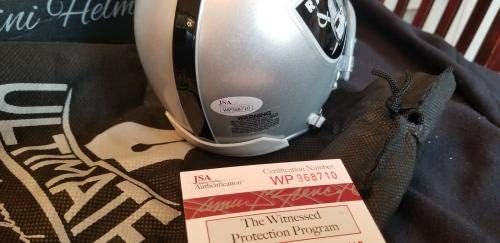 Khalil Mack Raiders assinou o mini capacete autêntico de futebol autêntico JSA COA - Mini capacetes autografados da NFL