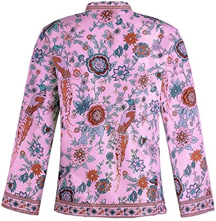 Andongnywell Women Color sólida Aberta de manga comprida V de pescoço Cardigan Botão leve para baixo camisa casual