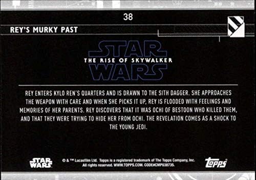 2020 TOPPS Star Wars The Rise of Skywalker Série 2 Azul 38 Cartão de negociação de Rey's Ruy's Burky