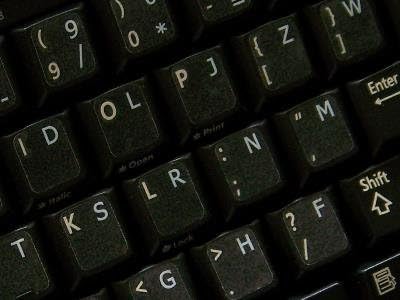 Adesivos de teclado francês Bepo com letras brancas em fundo transparente transparente para desktop, laptop e caderno