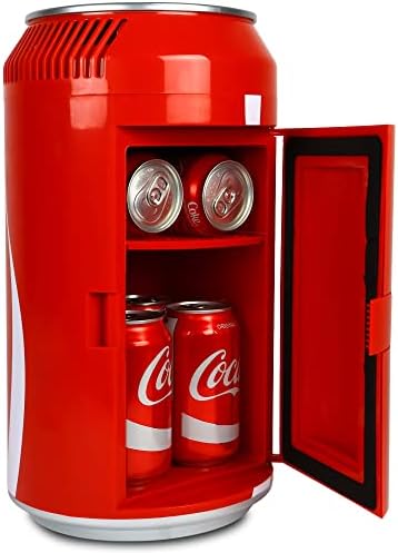 Koolatron Coca-Cola portátil 8 CABELA TERMOELÉTRICA MINI GRIGENTE 5.4 L/ 5.7 Quartos Capacidade, 12V DC/ 110V Cooler