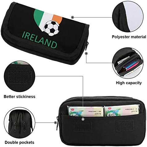 Love Irlanda Saco de Futebol Futebol Dupla Casa Casa Caso Peija Bolsa de maquiagem Caixa do bolsa
