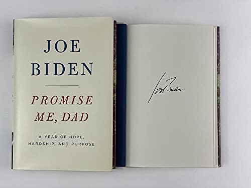 O 46º Presidente Joe Biden assinou o autógrafo Promise Me Pai Livro I - Vice -Presidente de Bacack Obama, ex -senador de Delaware, Memorabilia