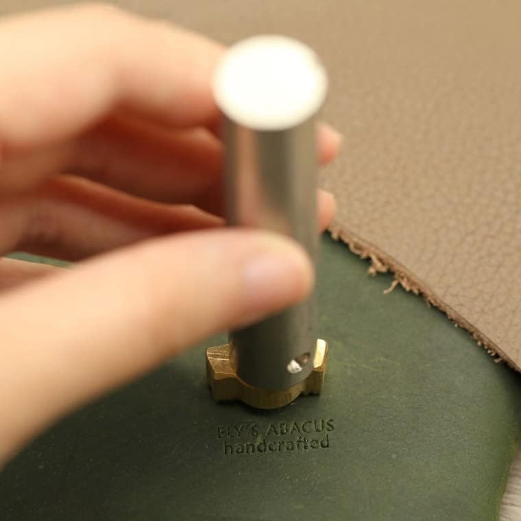Carimbo de couro personalizado para gravação de couro, carimbo de couro personalizado, ferramenta de marca de couro