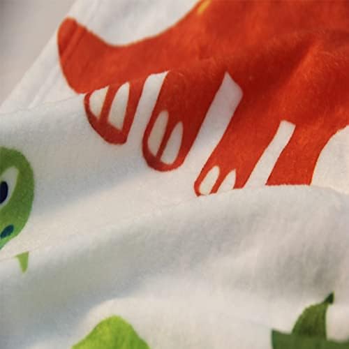 Cobertor de dinossauro para garotos desenho animado dino dino macio de pelúcia bebê criança jogue cobertor fofo imprimir cobertores de viagem para meninas sofá -cama