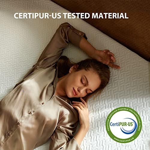 Dreamsmith de 3 polegadas Gel Memory Foam Mattress Topper Queen, Campa de resfriamento para dores nas costas com cobertura macia removível, certificação-EUA, rainha