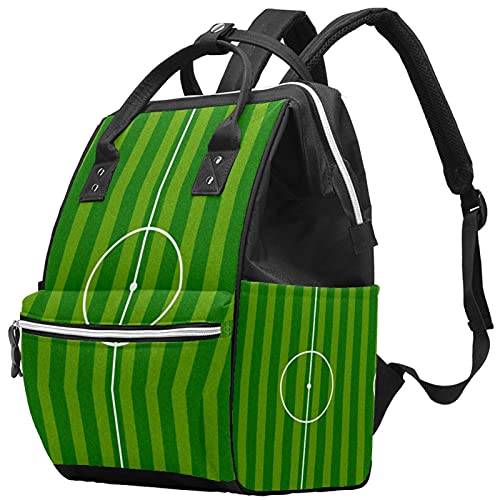 Bolsas de fraldas de fraldas do campo de futebol mamãe mamãe de grande capacidade Bolsa de enfermagem de bolsa de