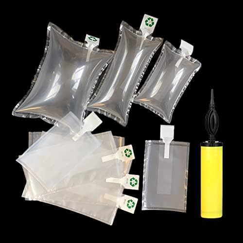 （100 pacote） bzqzdai 5,9 × 7,9 Bolsas de embalagem inflável de ar inflável de plástico transparente Bolsas de ar almofadas de ar