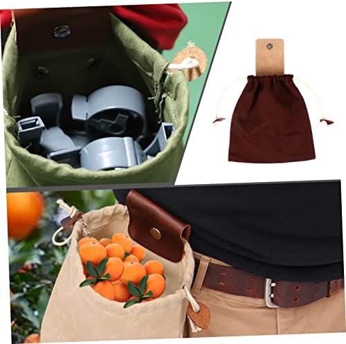 Yardwe We Fruit Saco de coloque de lona de lona Tool Tool Bolsa Tool Tool Pocket Colhesting Bag Gardening Tool