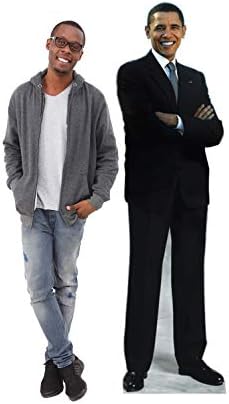 Presidente de gráficos avançados Barack Obama Tamanho da vida Standout de papelão de papelão