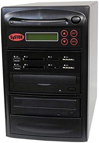 Systor 1: 1 All-in-One Combo Flash Drive & DVD Duplicator-backup de cartões de mídia USB/SD/CF/MS para um único disco CD/DVD-SYS-USBSDCF-01