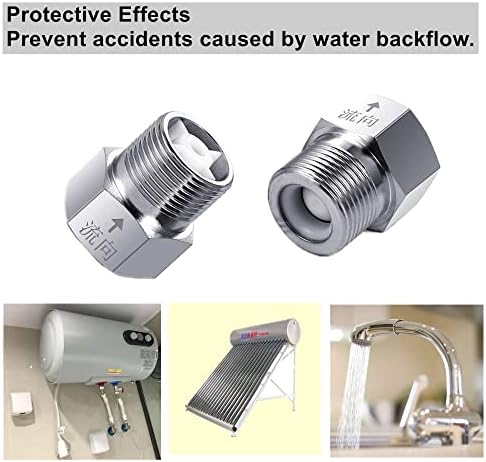 Válvula de retenção de latão 1/2 fêmea a 1/2 rosca masculina não retornar uma maneira de fazer o preventor de backflow níquel