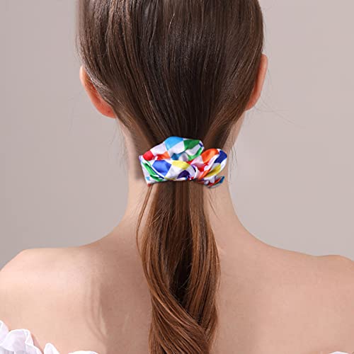 Taangthose 6 PCs Rainbow Hair Scrunchies para meninas mulheres Mulheres Pride Pride Hair Ties Belrafisos de cavalo fofinhos Acessórios