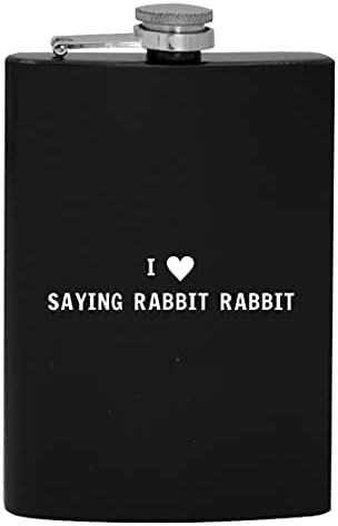I Heart Love Day Rabbit Rabbit - 8 onças de quadril bebendo balão de álcool