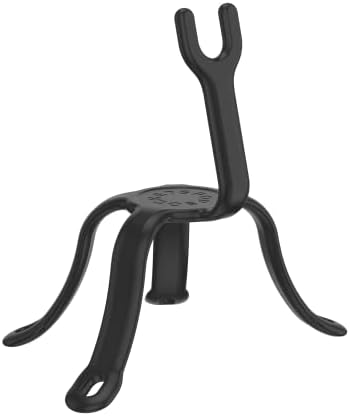 Popsockets PopGrip Slide Stretch para telefones e estojos - Black Gronned & Flexible Phone Mount & Stand, Montagem