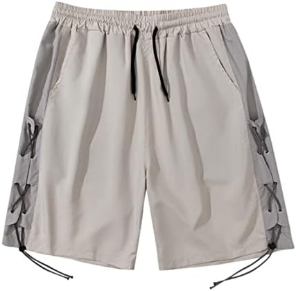 Shorts com bolsos para homens homens calças de verão elástica band