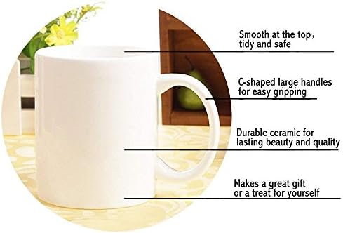 Engraçado 11 oz de canecas de café de cerâmica branca ou xícaras de chá - Preguiça engraçada caneca - copo de café de animal ou copo de chá de escritório