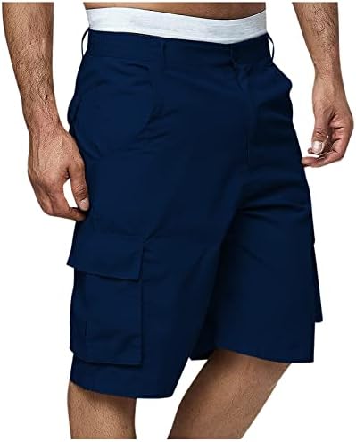 Shorts de carga masculinos de wenkomg1, shorts de combate sólidos de múltiplas funções de combate multipockets casuais shorts