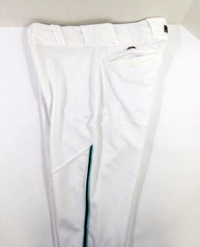 Arizona Diamondbacks Robbie Ray 38 Game usou calças brancas 34-37-36 98-Jogo usado calças MLB usadas
