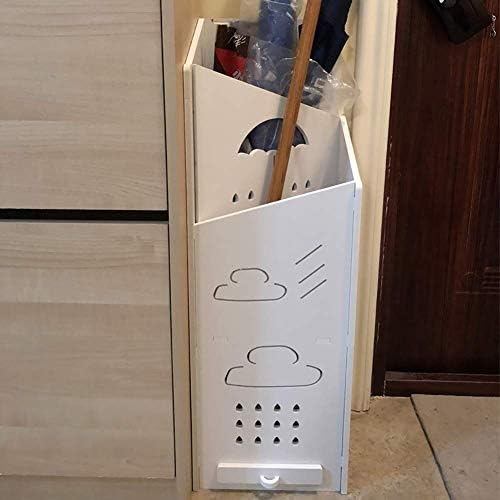 Lxdzxy guarda -chuva, guarda -chuva Rack para bastões de bengalas | Suporte de guarda -chuva de placa de plástico de madeira com bandeja de gotejamento